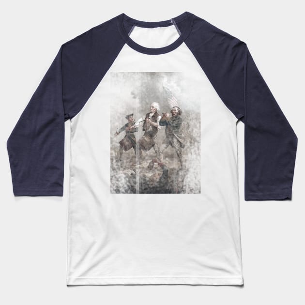 Spirit of '76 (faded) Baseball T-Shirt by GloopTrekker